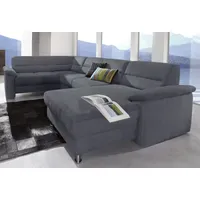 Sit&more Wohnlandschaft Altara Nubuck Recamiere rechts (dunkelgrau),
