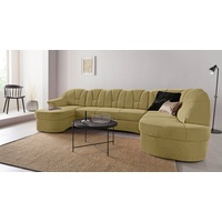 DOMO collection "Papenburg U-Form", grün (grün, gelb), B:297cm H:84cm