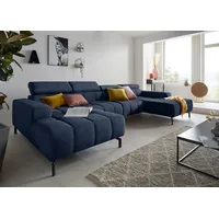 DOMO collection Wohnlandschaft "Cunelli tolle Sitznähte als Designelement, fester