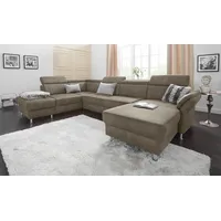 Sit&more Wohnlandschaft SIT & MORE "Avignon U-Form", grau (taupe),