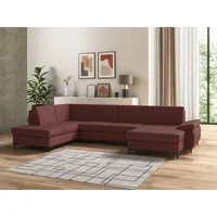 DOMO collection Wohnlandschaft Capelo, mit Armteilverstellung, wahlweise mit Bettfunktion,