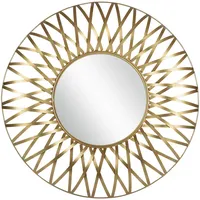 WOMO-DESIGN Wandspiegel Lima goldfarben Metall, 70x4x70 cm Spiegel, Wandspiegel