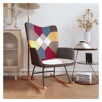 VidaXL Schaukelstuhl Patchwork Stoff