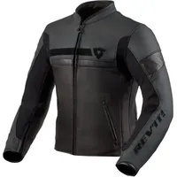 RevIt! Revit Mile Lederjacke - Black - 48