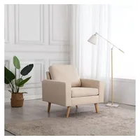 VidaXL Sessel Creme Stoff