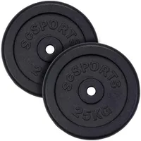 ScSPORTS ScSPORTS® Hantelscheiben Einzeln/Set Ø 30mm Gusseisen Gewichtsscheiben Gewichte