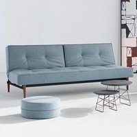 Innovation Living Schlafsofa Splitback Styletto dunkel Stoff Light Blue