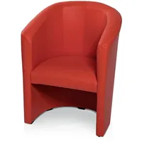 Möbel-Eins ABIZA Cocktailsessel, Material Kunstleder, rot - 2 Jahre