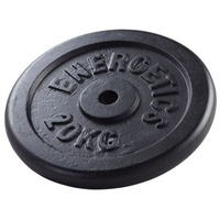 Energetics 108793 Hantelscheibe Guss 10 kg, Schwarz,