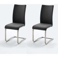 MCA Furniture Arco 2 St. Kunstleder schwarz