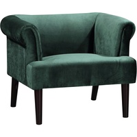 Atlantic Home Collection »Charlie«, Sessel Armlehnenstuhl mit Wellenunterfederung Grün,