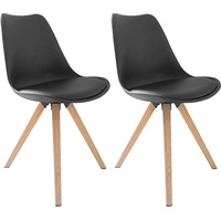 ByLIVING KIRA 2er Set, Kunstleder schwarz