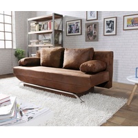 DeLife Cady 200x90 cm Braun Antik Optik Bettkasten