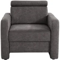 Sit&more Sessel Bologna grau 87 x 84 x 93