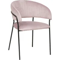 SalesFever Esszimmerstuhl Idro Samt rosa