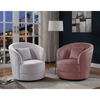 Atlantic Home Collection Drehsessel, 360° frei drehend, in Samtveloursbezug,