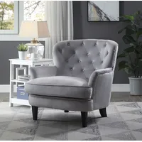 Atlantic Home Collection Sessel, Silbergrau, 1-Sitzer