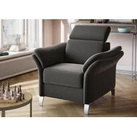 Sit&more Sessel »Vincenzo« inklusive Kopfteilverstellung, grau