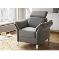 Sit&more Sessel »Vincenzo« inklusive Kopfteilverstellung, grau
