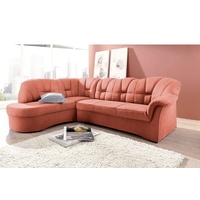 DOMO collection Ecksofa »Papenburg, zeitlose Rückensteppung, elegante Armlehne, L-Form«,