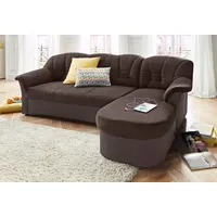 DOMO collection Ecksofa »Elva, zeitlose Formensprache, elegante Rückensteppung, L-Form«,