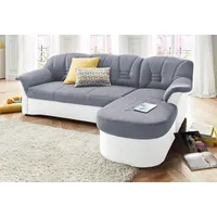DOMO collection Ecksofa »Elva, zeitlose Formensprache, elegante Rückensteppung, L-Form«,