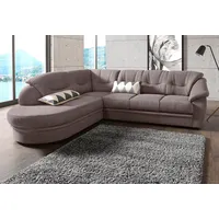 Sit&more Ecksofa »Savoni L-Form«, wahlweise mit Bettfunktion grau