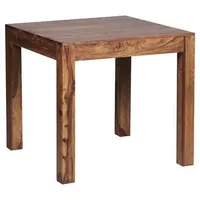 Wohnling Esstisch MUMBAI Massivholz Sheesham 80 cm Holztisch Design