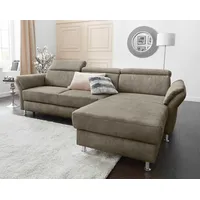 Sit&more Ecksofa »Avignon L-Form«, Kopfteilverstellung, wahlweise mit Bettfunktion und