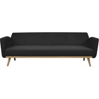 SalesFever Schlafsofa, Breite: 212 cm schwarz