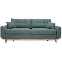 VitaliSpa Schlafsofa Schlafcouch Boxspringsofa Sidney Schlaffunktion Bettkasten