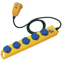 Brennenstuhl Steckdosenleiste 5-fach 5 m Blau