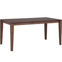 Beliani Esstisch dunkler Holzfarbton 90 x 160 cm
