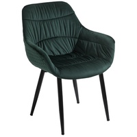 SalesFever Armstuhl, BxH: 63 x 81,5 cm, Samt Tannengrün