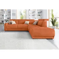 DOMO collection Ecksofa DOMO COLLECTION "Ava, moderne Sitzheftung mit