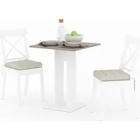 Vicco Esstisch EWERT Küchentisch Esszimmer Säulentisch weiß Sonoma Eiche