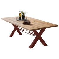 SIT Möbel SIT Esstisch X-Gestell im industriellen Antiklook, braun