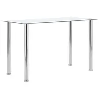 VidaXL Esstisch 120 x 75 x 60 cm transparent
