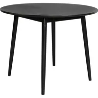 White Label Living Fabio Esstisch Ø120cm Schwarz - Schwarz