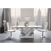 SalesFever Esstisch 160-200 x 90 cm - weiß