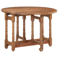 VidaXL Esstisch Rund 110x76 cm Mango Massivholz