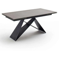 MCA Furniture Esstisch »Kobe«, Esstisch Glas-Keramik mit Stirnauszug grau