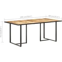 VidaXL Esstisch 180 x 76 x 90 cm braun