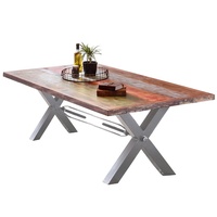 SIT Möbel SIT Esstisch »Tops«, aus recyceltem Altholz silberfarben