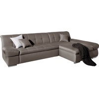 DOMO. collection Ecksofa DOMO COLLECTION "Mona L-Form", grau (stone),