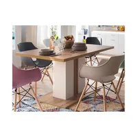 MCA Furniture Esstisch Cali - weiß ¦ Wotan Eiche