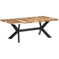 VidaXL Esstisch 200x100x75 cm Massivholz Honigfarben
