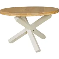 FineBuy FineBuy, Esstisch Esstisch 120 cm Massivholz