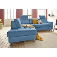Sit&more Ecksofa SIT & MORE "Pablo L-Form", blau (hellblau),