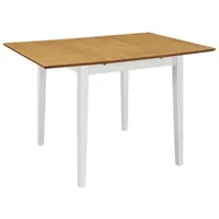 VidaXL Esstisch Weiß (80-120)x80x74 cm MDF